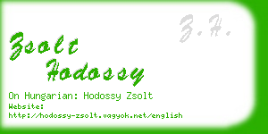 zsolt hodossy business card